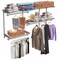 Custom Closet Organizer Kit Wall-Mounted Closet System With Hang Rod